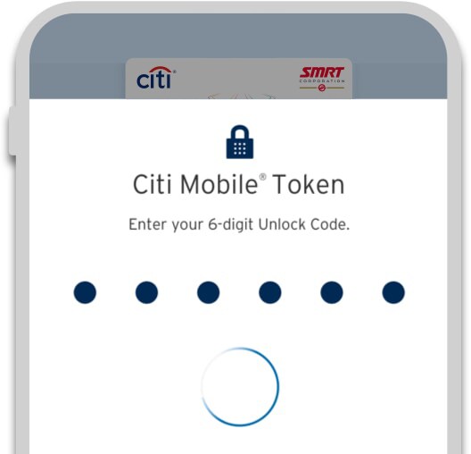 Secure your transaction with Citi Mobile token